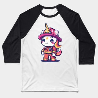 firefighter Baseball T-Shirt